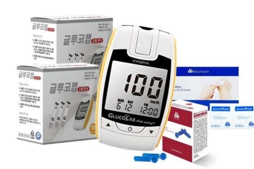 오상헬스케어 글루코랩 혈당측정기 세트